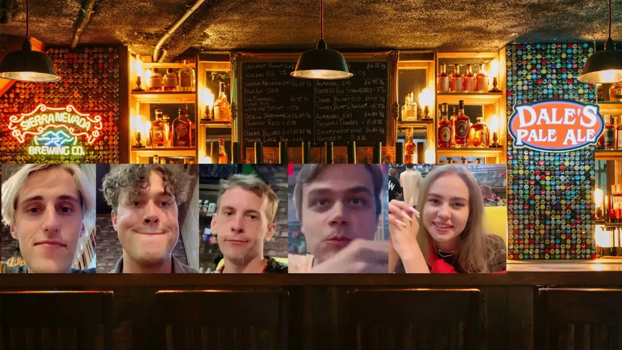 МАФАНЯ, БРАМО, ТОНЯ, DJ ТРАХ И ФЕРОМОНИХА СИДЯТ В КАБАКЕ "ПИВНАЯ ИЗБА"