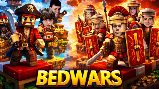 МАФАНЯ ИГРАЕТ В BEDWARS В МАЙНКРАФТЕ / ЛЕГИОН VS ПИРАТЫ 15x15