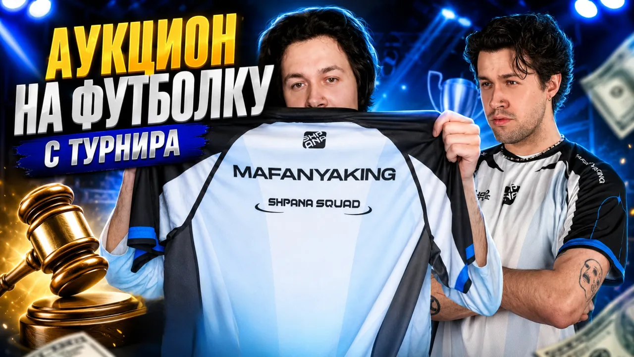 МАФАНЯ УСТРОИЛ АУКЦИОН НА ФУТБОЛКУ С ТУРНИРА С ЕБЛН СКВАДОМ